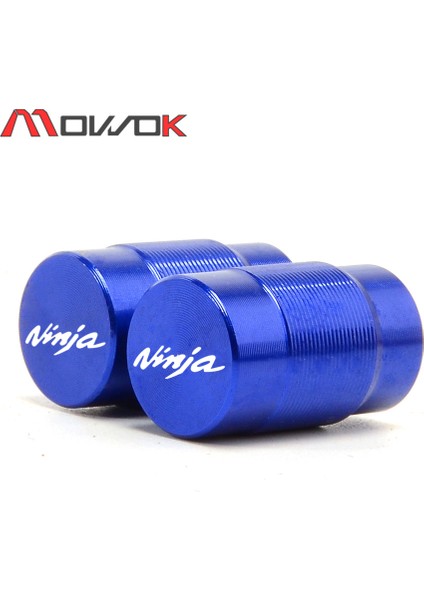 Mavi Stil Kawasakı Nınja ZX14R ZX10R ZX6R Motosiklet Tekerlek Lastik Vana Kapakları C Alüminyum Hava Geçirmez Kapaklar (Yurt Dışından)