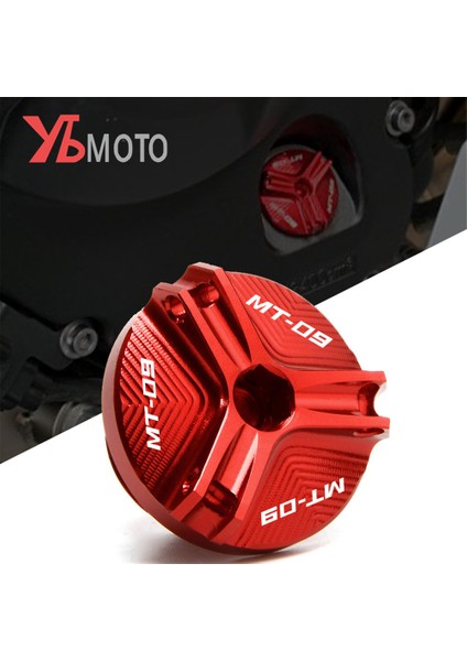 Kırmızı Stil Yamaha MT09 Mt-09 Tracer 900GT Için Yağ Dolum Kapağı Motosiklet Aksesuarları Motor Takma Kapağı (Yurt Dışından)