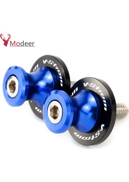 Mavi Stil Suzukı V-Stro V-STROM650 Vstrom Tüm Yıl Motosiklet Salıncak Mili Menteşeleri Slider 8mm Salıncak Stand Vida Slider Koruyucu (Yurt Dışından)
