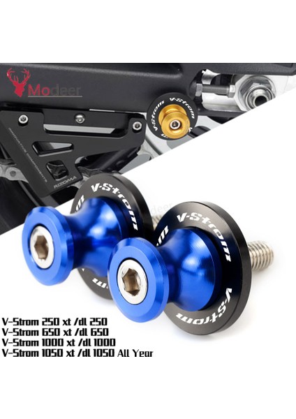 Mavi Stil Suzukı V-Stro V-STROM650 Vstrom Tüm Yıl Motosiklet Salıncak Mili Menteşeleri Slider 8mm Salıncak Stand Vida Slider Koruyucu (Yurt Dışından) fiyatları