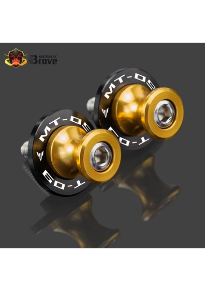 Mavi Stil M6 Motosiklet Aksesuarları C Alüminyum Salıncak Kollu Kaydırıcı Stand Vidası Yamaha Mt-09 MT09 mt 09 Tracer Için (Yurt Dışından) fırsatları