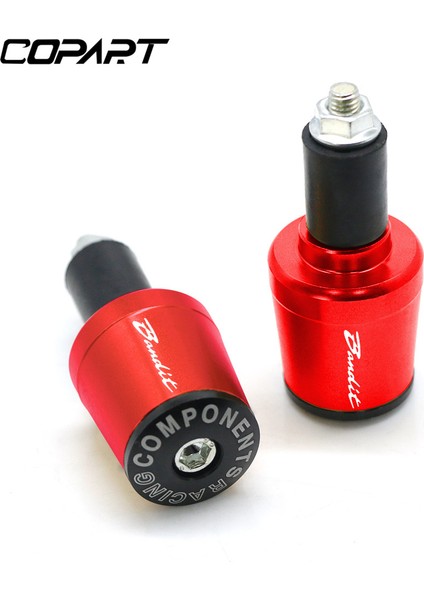 Kırmızı Stil Suzukı Gsf N Bandit mm Motosiklet Direksiyon Sapı Tutacakları Sap Tutacakları Uç Kapağı Takma Fişi (Yurt Dışından)