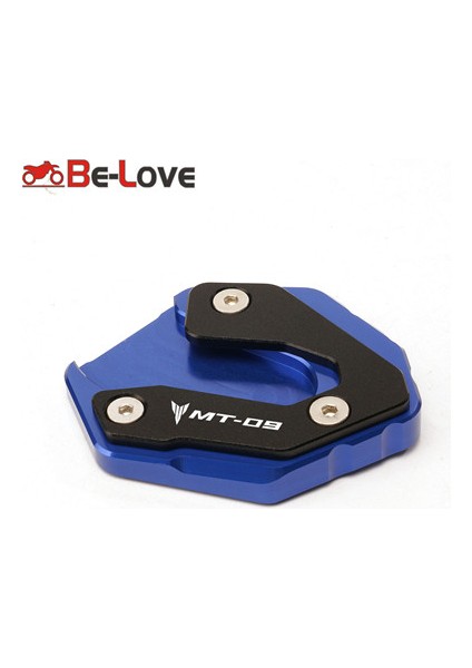 Mavi Stil Yamaha Mt-09 mt 09 MT09 Trace XSR900 Için Motosiklet Kickstand Ayak Yan Stand Genişletme Pedalı Desteği Levhası Enlarge (Yurt Dışından)