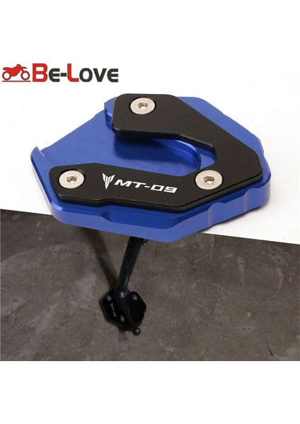 Mavi Stil Yamaha Mt-09 mt 09 MT09 Trace XSR900 Için Motosiklet Kickstand Ayak Yan Stand Genişletme Pedalı Desteği Levhası Enlarge (Yurt Dışından) fiyatları