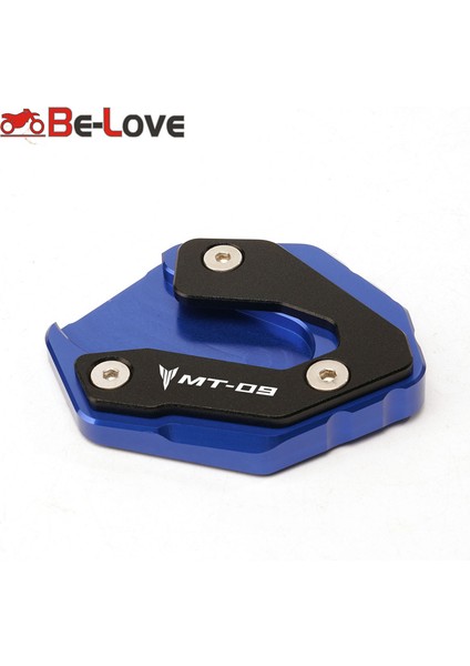 Mavi Stil Yamaha Mt-09 mt 09 MT09 Trace XSR900 Için Motosiklet Kickstand Ayak Yan Stand Genişletme Pedalı Desteği Levhası Enlarge (Yurt Dışından) fırsatları