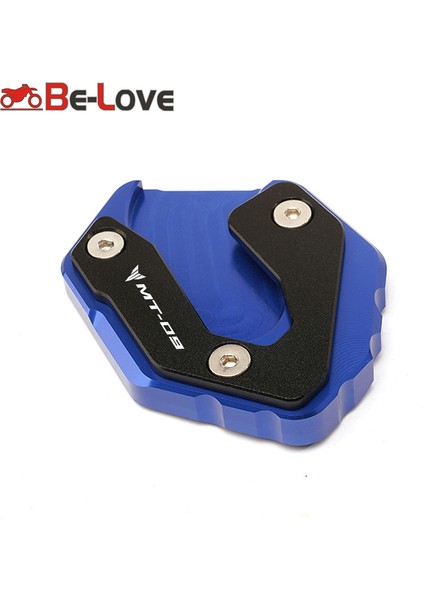 Mavi Stil Yamaha Mt-09 mt 09 MT09 Trace XSR900 Için Motosiklet Kickstand Ayak Yan Stand Genişletme Pedalı Desteği Levhası Enlarge (Yurt Dışından) indirimleri