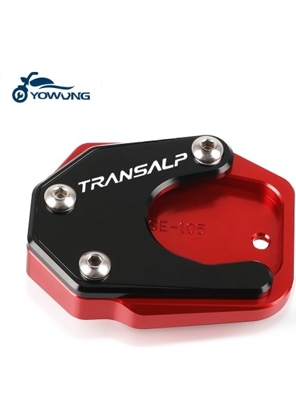Transalp Logo Stili Honda Xlv Transalp XL600V XL650V XL700V C Yan Stand Ayak Kickstand Büyütme Uzatma Destek Plakası Pedalına Pad - (Yurt Dışından)