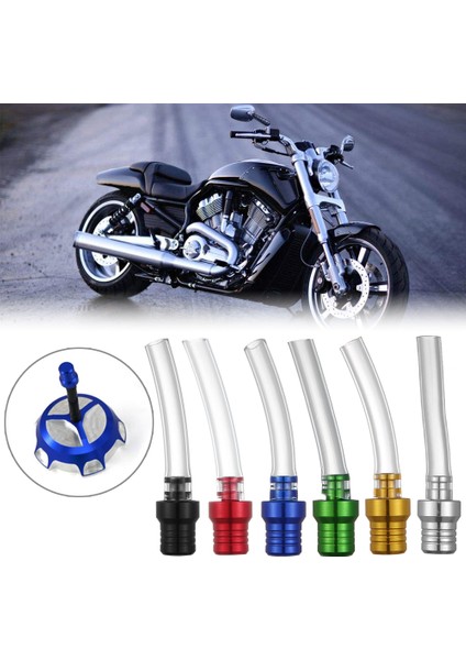 Turuncu Tarzı Renkli Motosiklet Benzin Kapağı Ventil Solunum Hortumu Borusu Dirt Bike Tank Moto Aksesuarları Yakıt Malzemeleri Için 2pc (Yurt Dışından) modelleri