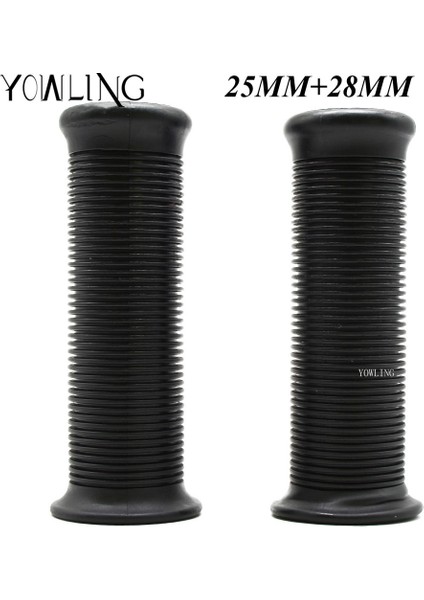 F Siyah 25MM 28MM Stili Motosiklet Bisiklet Için Retro Kauçuk Klasik Direksiyon Kola Şişe Tutacak Truimph CG125 CB400 Cafe Özel - (Yurt Dışından)