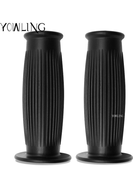 F Siyah 25MM 28MM Stili Motosiklet Bisiklet Için Retro Kauçuk Klasik Direksiyon Kola Şişe Tutacak Truimph CG125 CB400 Cafe Özel - (Yurt Dışından) modelleri