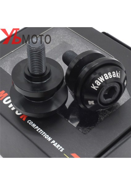TURUNCU-10MM Tarzı Kawasakı Logo ER6N Z750 Z750R Z250 Nınja ER6F Vulcans C Salıncağa Takozları Stand Vida Kaydırıcı - (Yurt Dışından) modelleri