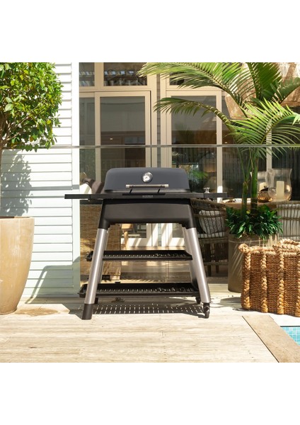 Force 2 Ateşlemeli Gazlı Barbekü Standlı Grafit fiyatları