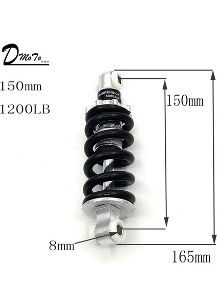 125 mm (1200LB) Stili Üst Minimoto Atv Elektrikli Scooter Mini Cep Bisikleti Için Arka Süspansiyon Şoku (Yurt Dışından) fırsatları