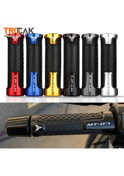 Kırmızı Stil Yamaha MT07 mt 07 Mt-07 Motosiklet Gidon Kavrama C Pvc Gidon Kauçuk Jel Kavrama Motokros Gidon El Kavramaları (Yurt Dışından) modelleri