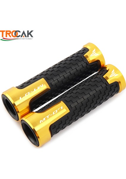 Altın Tarzı Yamaha MT07 mt 07 Mt-07 Motosiklet Gidon Kavrama C Pvc Gidon Kauçuk Jel Kavrama Motokros Gidon El Kavramaları (Yurt Dışından)