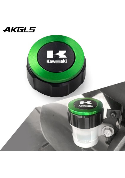 Yeşil Stil Kawasaki Z250 Z650 Z750 Z800 Z900 Z1000 Ninja ZX6R ZX10R Motosiklet C Arka Fren Yağ Deposu Kapağı Aksesuarları (Yurt Dışından) fiyatları