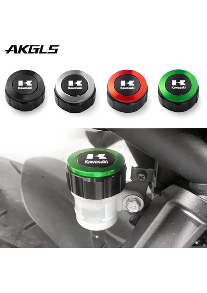Yeşil Stil Kawasaki Z250 Z650 Z750 Z800 Z900 Z1000 Ninja ZX6R ZX10R Motosiklet C Arka Fren Yağ Deposu Kapağı Aksesuarları (Yurt Dışından) modelleri