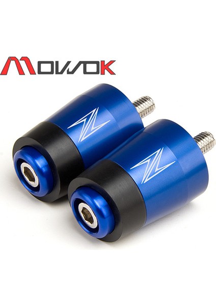 Mavi Stil Kawasakı Z400 Z750 Z800 Z900 Z900RS Z1000 Z1000SX Için Motosiklet C Sapı Kavrama Ucu Kapağı - Uç Kapağı Grupları (Yurt Dışından)
