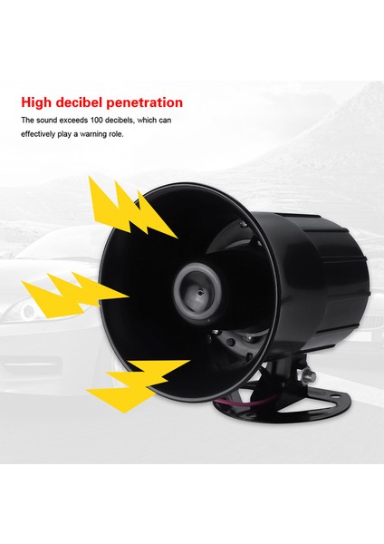 Altı Tonlu Motosiklet Araba Yüksek Sesli Hava Kornası Db Hoparlör Megafon Alarm Siren Ses Evrensel Motorlu Araç Kamyon Deniz Botu Için (Yurt Dışından) fırsatları