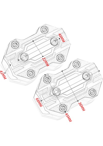 Iki Kırmızı Stil Bmw F850 Gs F750GS F650GS F850GS G310GS G310R R1250GS Motosiklet Tampon Koruma Bloğu Motor Koruma Kapağı Aksesuarları (Yurt Dışından) fiyatları