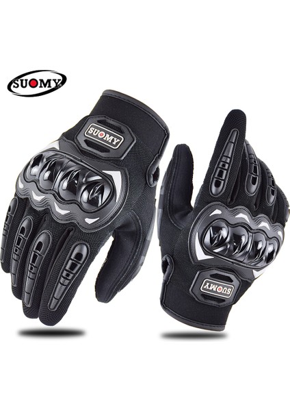 Siyah Stil Xxl Suomy Dirt Biker Mx Motosiklet Eldiveni Yaz Full Parmaklı Moto Yarış Eldiveni Dokunmatik Ekran Motosiklet Motokros Erkekler Artı Boyut Pembe (Yurt Dışından)