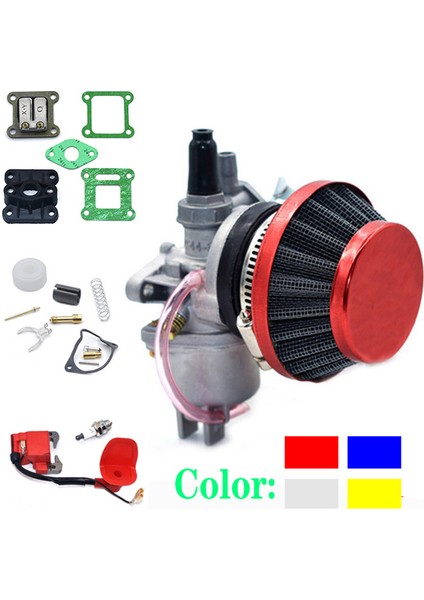 L Tarzı Mini Quad Atv Dirt Bike Minimoto Go Kart Buggy Için 2 Zamanlı Pocket Bike Motor Karbüratör Karbüratörü ile Pod Hava Filtresi (Yurt Dışından) fiyatları