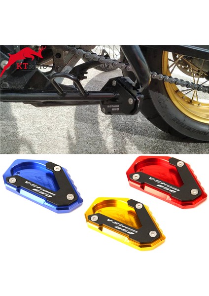 Kırmızı Stil Suzukı V-Strom 650XT Vstrom 650 Dlotorcycle C Atma Ayağı Yan Stand Uzatma Pedalı Destek Plakası (Yurt Dışından) fiyatları