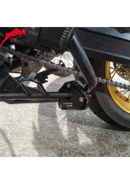 Kırmızı Stil Suzukı V-Strom 650XT Vstrom 650 Dlotorcycle C Atma Ayağı Yan Stand Uzatma Pedalı Destek Plakası (Yurt Dışından) fırsatları