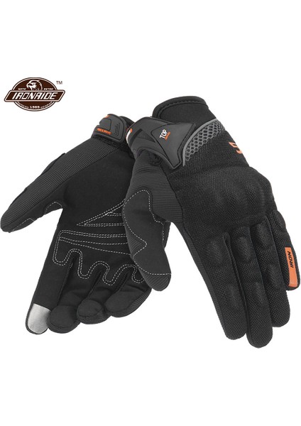 SU01 Siyah Eldiven Stili Xl Beden Motosiklet Eldiveni Erkek Yarış Gant Moto Motorbisiklet Motokros Sürme Eldiveni Motosiklet Nefes Alabilir Yaz Tam Parmak Guantes (Yurt Dışından)