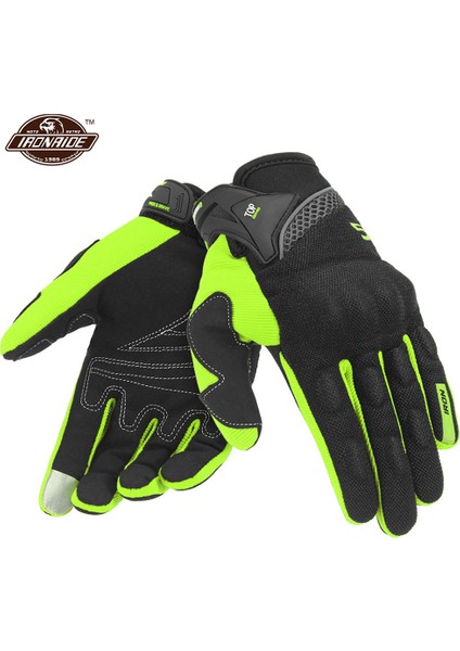 SU01 Yeşil Eldiven Stili Xl Beden Motosiklet Eldiveni Erkek Yarış Gant Moto Motorbisiklet Motokros Sürme Eldiveni Motosiklet Nefes Alabilir Yaz Tam Parmak Guantes (Yurt Dışından)