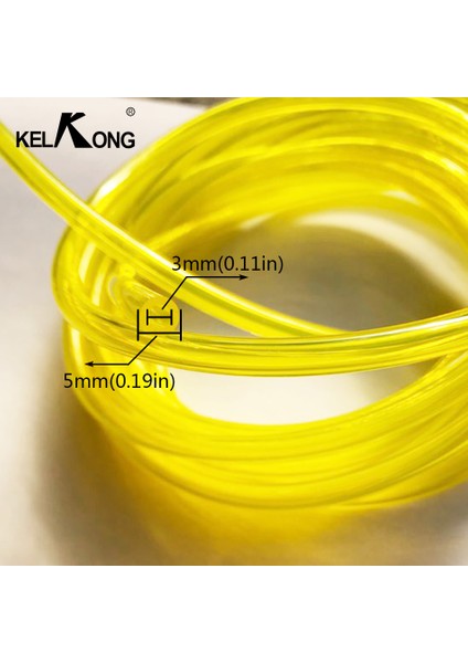 Sarı Stil Kelkong 1 Metre Çap Iç Çap *5mm Sarı Boru Yakıt Filtresi Hattı Yağ Borusu Yakıt Deposu Yedek Parça (Yurt Dışından) fiyatları