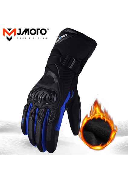 Mavi Stil L Beden Suomy Motosiklet Eldiveni Su Geçirmez Kış Moto Eldivenleri Termal Polar Kaplı Kış Dokunmatik Ekran Kaymaz Motorsiklet Sürüş Eldivenleri (Yurt Dışından)