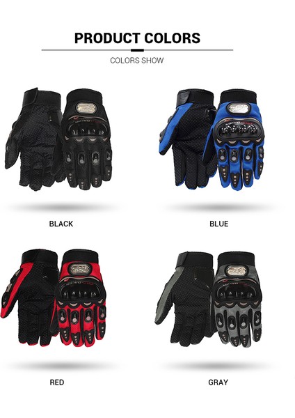 Mcs-17 Bk Eldiven Stili Xxl Pro-Bıker Motosiklet Eldiveni Erkek Giyilebilir Moto Motokros Nefes Alabilen Dokunmatik Ekran Yarış Motor Bisiklet Koruyucu Ekipman Eldiven (Yurt Dışından) fırsatları