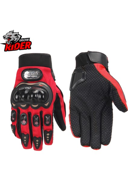 Yaz MCS-01C Kırmızı Stili M Beden Motorsiklet Eldiveni Erkek Eldiven Uzun Bilek Erkek Yarış Motokros Ralli Eldiveni Moto Eldiven Guantes Moto Siyah Kış Motokros Eldiveni (Yurt Dışından)