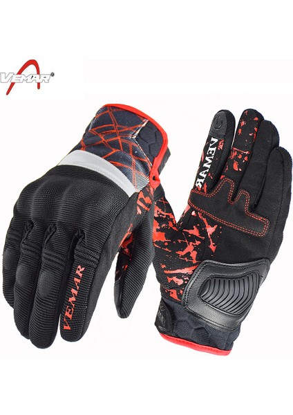 Kırmızı Stil Xl Beden Vemar Motosiklet Eldiveni Erkek Dokunmatik Ekran Şok Emici Mot Bisiklet Eldiveni Suomy Yazlık Motokros Yarış Eldiveni Retro Siyah S-Xxl (Yurt Dışından)