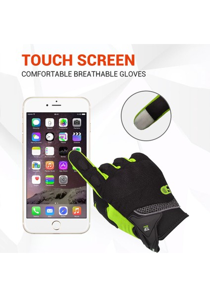 WY001-YEŞIL Stil Xl Beden Herobıker Motosiklet Eldiveni Tam Parmak Motor Ekipmanı Atv Sürücü Spor Koruma Eldiveni Nefes Alabilir Motosiklet Motokros Eldiveni (Yurt Dışından) fırsatları