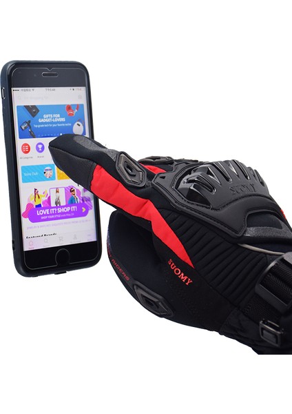 SU11 Gri Stil M Beden Suomy Motosiklet Eldiveni Kış Sıcak Moto Eldiveni Motor Eldiveni Dokunmatik Ekran Gant Moto Sürüş Eldiveni 100% Su Geçirmez Rüzgar Geçirmez (Yurt Dışından) indirimleri