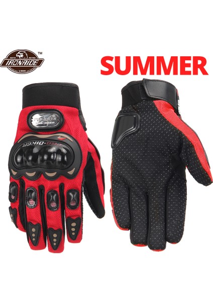 MCS-01C Kırmızı Eldiven Xl Moto Motokros Eldiveni Moto Eldiveni Dokunmatik Ekran Motorlu Bisiklet Sürme Eldiveni (Yurt Dışından)