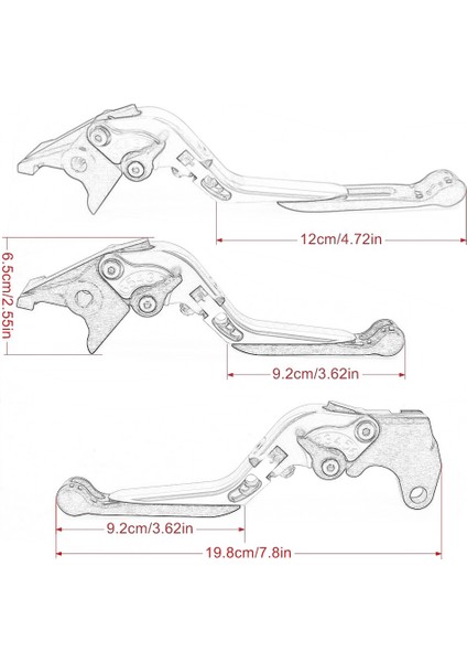 Bkororbk Stili Honda CB650R Cb 650R CB650 R Motosiklet C Ayarlanabilir Katlanabilir Uzatılabilir Fren Debriyaj Kolları Tutamaklığı (Yurt Dışından) modelleri