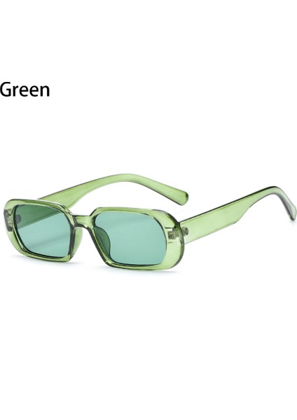 Yeşil Stil Moda Güneş Gözlüğü Vintage Gözlük Gözlük Kare Güneş Gözlüğü Kadın Uv Koruma Sokak Kıyafetleri Gözlük Okulary Oculos (Yurt Dışından)
