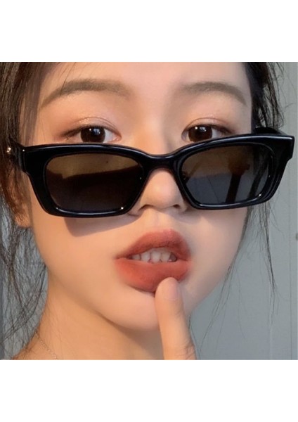 C10 Stili Yeni Moda Retro Dikdörtgen Güneş Gözlüğü Dar Kare Çerçeve Sürüş Güneş Gözlükleri Sürücü Gözlükleri UV400 Koruma Gözlükleri (Yurt Dışından) modelleri