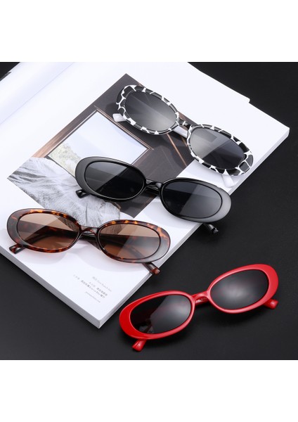 Stil 2-C4 Stili Kadınlar Için 1pc Retro Güneş Gözlüğü Küçük Oval Çerçeve Güneş Gözlüğü Moda Gözlük Polarize Gözlük UV400 Gözlük (Yurt Dışından) modelleri