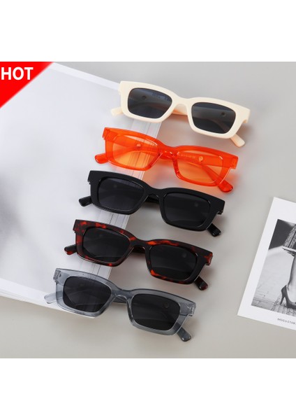 C07 Stili Yeni Moda Retro Dikdörtgen Güneş Gözlüğü Dar Kare Çerçeve Sürüş Güneş Gözlükleri Sürücü Gözlükleri UV400 Koruma Gözlükleri (Yurt Dışından) fırsatları