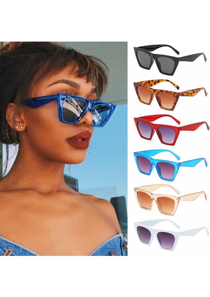 Kırmızı Stil Moda Güneş Gözlüğü Vintage Gözlük Gözlük Kare Güneş Gözlüğü Kadın Uv Koruma Sokak Kıyafetleri Gözlük Okulary Oculos (Yurt Dışından) modelleri