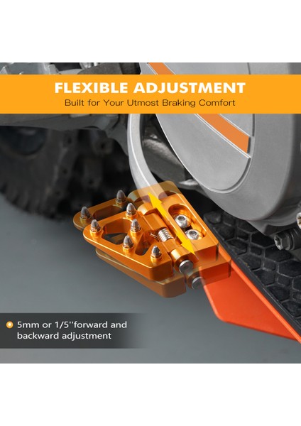 Turuncu Tarzı Kt Süper Macera R S Enduro Smc R Için Nıce C Arka Fren Pedalı Adım Ucu Plakası (Yurt Dışından) modelleri