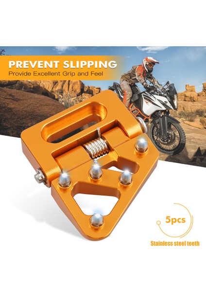 Turuncu Tarzı Kt Süper Macera R S Enduro Smc R Için Nıce C Arka Fren Pedalı Adım Ucu Plakası (Yurt Dışından) indirimleri