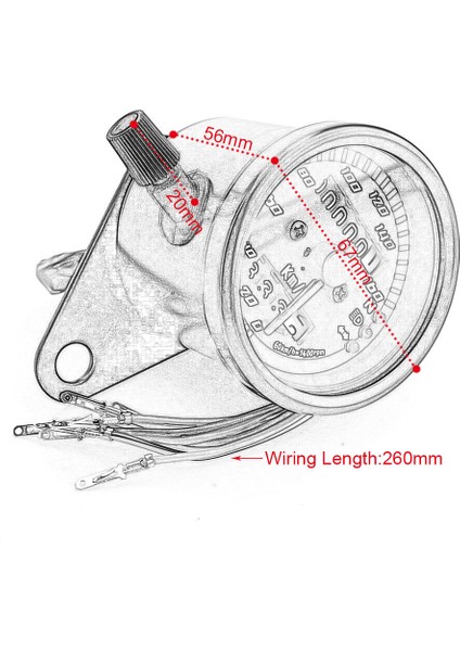 Siyah Stil Motosiklet Retro Hız Göstergesi Kilometre Sayacı 12V Motorcu Çift Hız Metresi ile LED Göstergeli Evrensel Harley Kawasaki Cafe Racer Için (Yurt Dışından) fırsatları