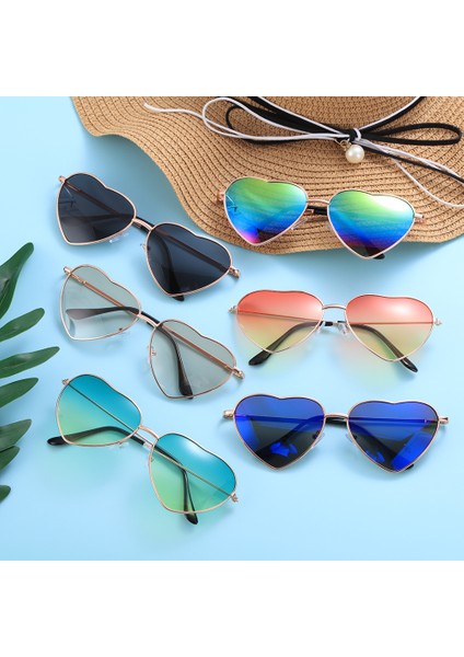 No.6 Tarzı Sıcak Satış Metal Çerçeve Güneş Gözlüğü Vintage Kalp Şekilli Güneş Gözlükleri Kadınlar Kostüm Aksesuarları Motor Aksesuarları Için Dış Mekan Gözlüğü (Yurt Dışından) fiyatları