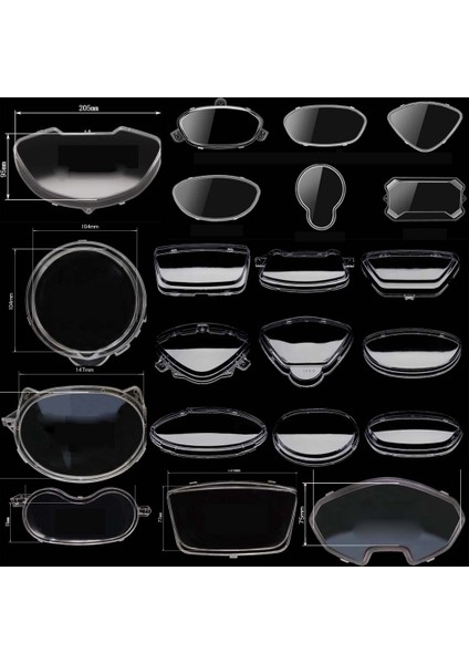 03 Stili Yazın Scooter Moped Atv E-Scooter Motocross Için Motosiklet Hız Göstergesi Tachometre Gösterge Cam Plastik Lens Kapağı (Yurt Dışından) fiyatları