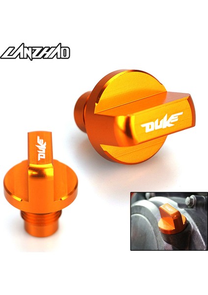 Ktm Duke Için Turuncu Motosiklet Motor Manyetik Yağ Drenaj Tapası C Alüminyum (Yurt Dışından)